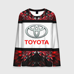 Лонгслив мужской Toyota - абстракция - лого, цвет: 3D-принт