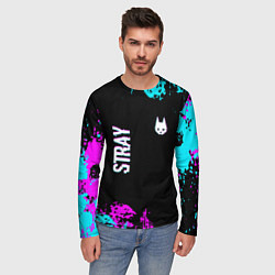 Лонгслив мужской Stray - краска, цвет: 3D-принт — фото 2