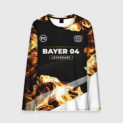 Лонгслив мужской Bayer 04 legendary sport fire, цвет: 3D-принт