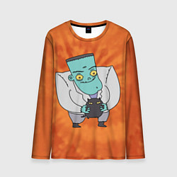 Лонгслив мужской Фрэнк и котик, цвет: 3D-принт