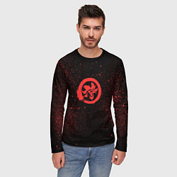 Лонгслив мужской Красный бархат, цвет: 3D-принт — фото 2