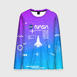 Лонгслив мужской Nasa фигурки, цвет: 3D-принт
