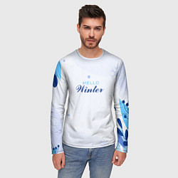 Лонгслив мужской Привет Зима, цвет: 3D-принт — фото 2