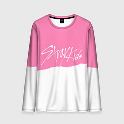 Мужской лонгслив Stray Kids pink and white