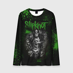 Лонгслив мужской Slipknot green, цвет: 3D-принт