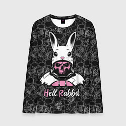 Мужской лонгслив Hell rabbit, year of the rabbit