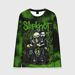 Лонгслив мужской Slipknot green art, цвет: 3D-принт