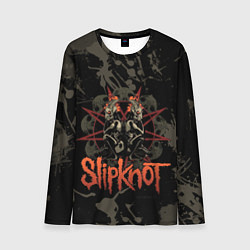Лонгслив мужской Slipknot dark satan, цвет: 3D-принт