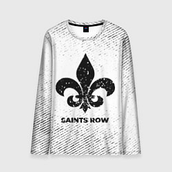 Мужской лонгслив Saints Row с потертостями на светлом фоне