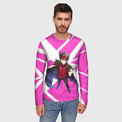 Лонгслив мужской Повелитель тьмы на подработке - Садао, цвет: 3D-принт — фото 2