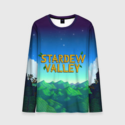Мужской лонгслив Горы Stardew Valley