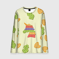 Лонгслив мужской Поп ит паттерн, цвет: 3D-принт