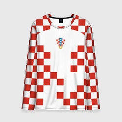 Лонгслив мужской Форма сборной Хорватии, цвет: 3D-принт