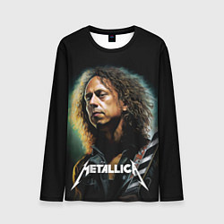 Лонгслив мужской Гитарист Metallica Кирк Хэмметт, цвет: 3D-принт