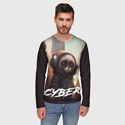 Лонгслив мужской Cyber animal, цвет: 3D-принт — фото 2