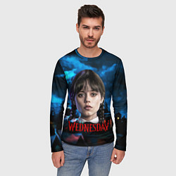 Лонгслив мужской Wednesday horror, цвет: 3D-принт — фото 2
