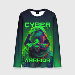 Лонгслив мужской Кибер воин в стиле киберпанк, цвет: 3D-принт