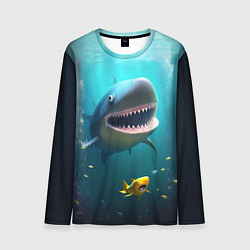 Лонгслив мужской Я акула туруру, цвет: 3D-принт