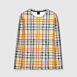 Лонгслив мужской Светлые квадраты и линии, цвет: 3D-принт
