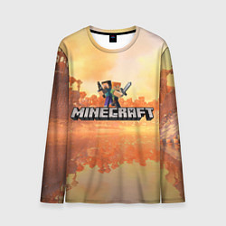 Лонгслив мужской Стив Майнкрафт Minecraft, цвет: 3D-принт
