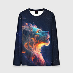 Лонгслив мужской Космический звёздный лев, цвет: 3D-принт