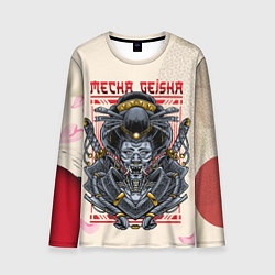 Лонгслив мужской Geisha with swords, цвет: 3D-принт