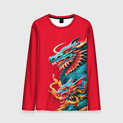 Лонгслив мужской Japanese dragon - irezumi, цвет: 3D-принт