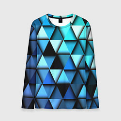 Лонгслив мужской Blue triangle, цвет: 3D-принт