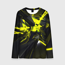 Лонгслив мужской Yellow gold abstraction, цвет: 3D-принт