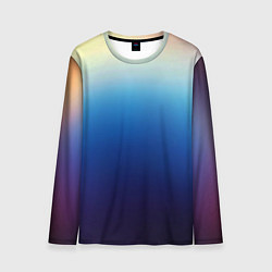 Лонгслив мужской Blue gradient colors, цвет: 3D-принт