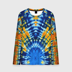 Мужской лонгслив Tie dye стиль хиппи