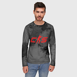 Лонгслив мужской Counter Strike 2 - В смоке, цвет: 3D-принт — фото 2