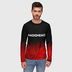 Лонгслив мужской Radiohead red plasma, цвет: 3D-принт — фото 2