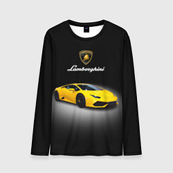 Мужской лонгслив Спорткар Lamborghini Aventador