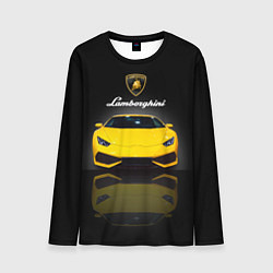 Лонгслив мужской Итальянский суперкар Lamborghini Aventador, цвет: 3D-принт