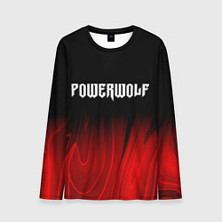 Лонгслив мужской Powerwolf red plasma, цвет: 3D-принт