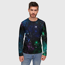 Лонгслив мужской Космос Звёздное небо, цвет: 3D-принт — фото 2