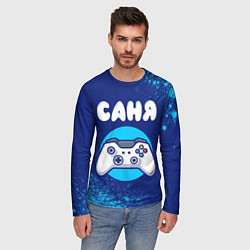 Лонгслив мужской Саня геймер, цвет: 3D-принт — фото 2