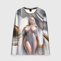 Лонгслив мужской Аниме девушка с аппетитными формами, цвет: 3D-принт