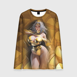 Лонгслив мужской Fantasy gold girl, цвет: 3D-принт