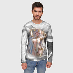 Лонгслив мужской Аниме девушка в откровенном костюме, цвет: 3D-принт — фото 2