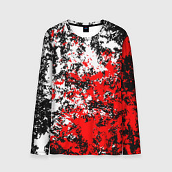 Мужской лонгслив Красная и белая краска
