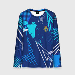 Лонгслив мужской Реал Мадрид фк эмблема, цвет: 3D-принт