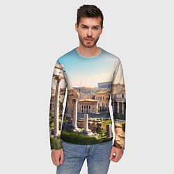 Лонгслив мужской Руины Рима, цвет: 3D-принт — фото 2