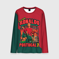 Лонгслив мужской Криштиану Роналду сборная Португалии 7, цвет: 3D-принт