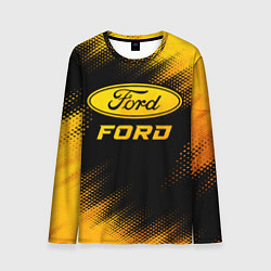 Лонгслив мужской Ford - gold gradient, цвет: 3D-принт