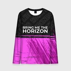 Лонгслив мужской Bring Me the Horizon rock legends: символ сверху, цвет: 3D-принт