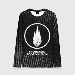 Лонгслив мужской Thousand Foot Krutch с потертостями на темном фоне, цвет: 3D-принт