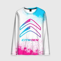 Лонгслив мужской Citroen neon gradient style, цвет: 3D-принт