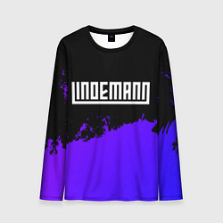 Лонгслив мужской Lindemann purple grunge, цвет: 3D-принт